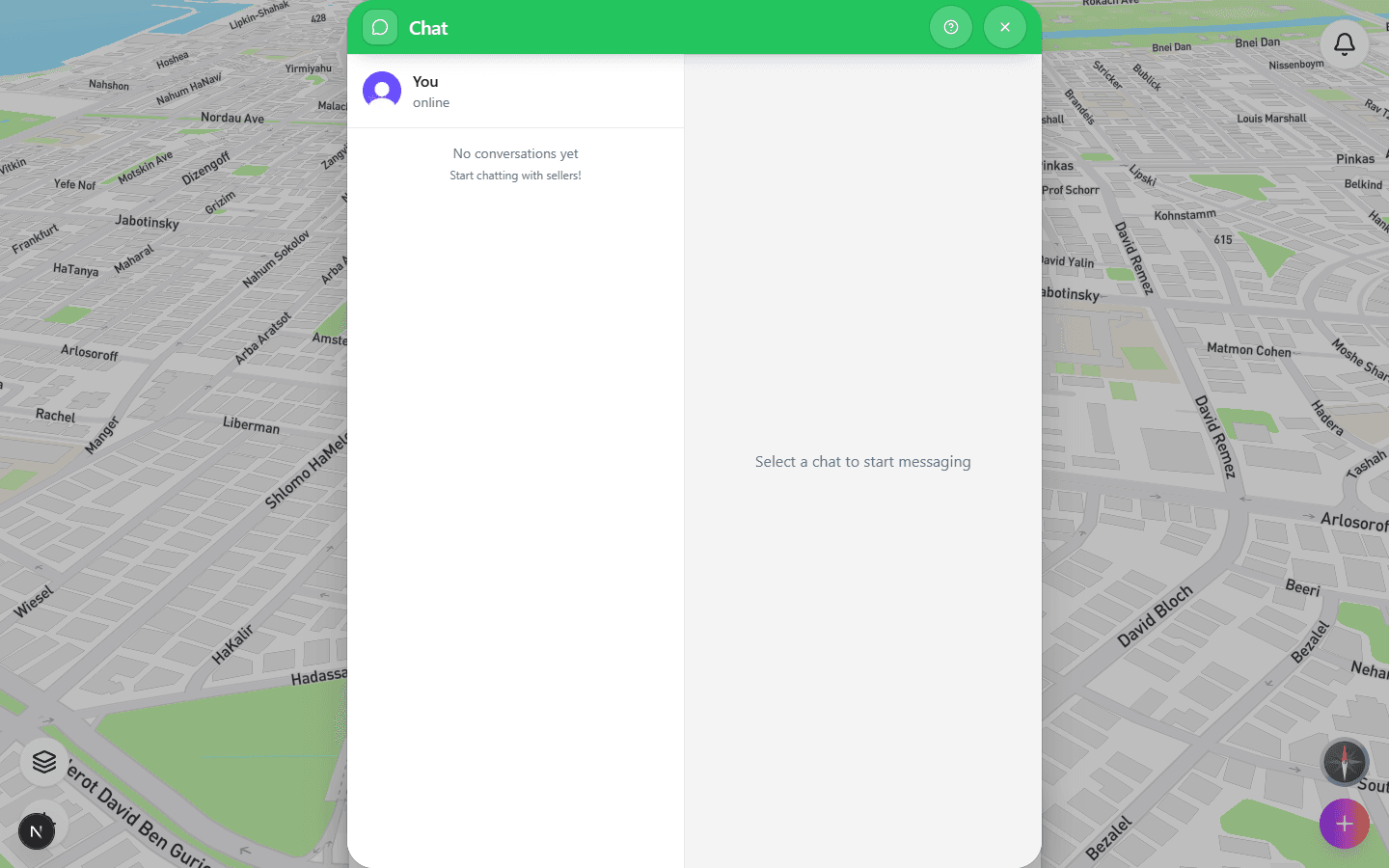 TapTrade in-app chat